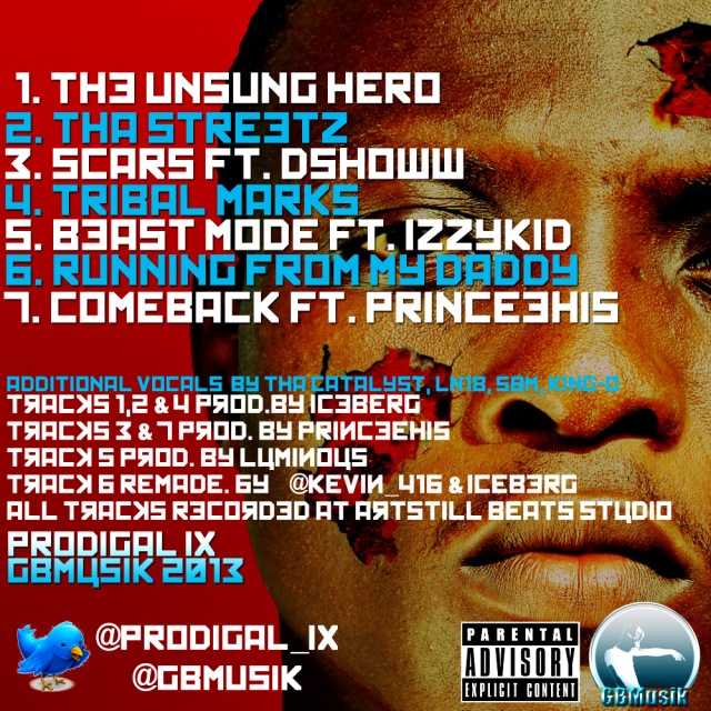 Prodigal IX - Scars EP (back)